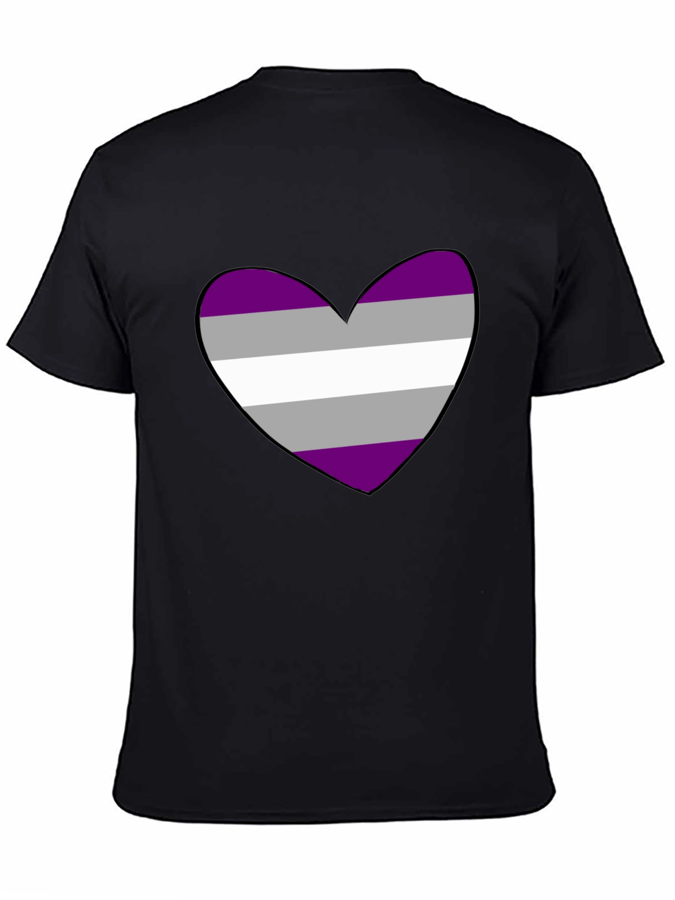 Asexual Pride Heart T-Shirt