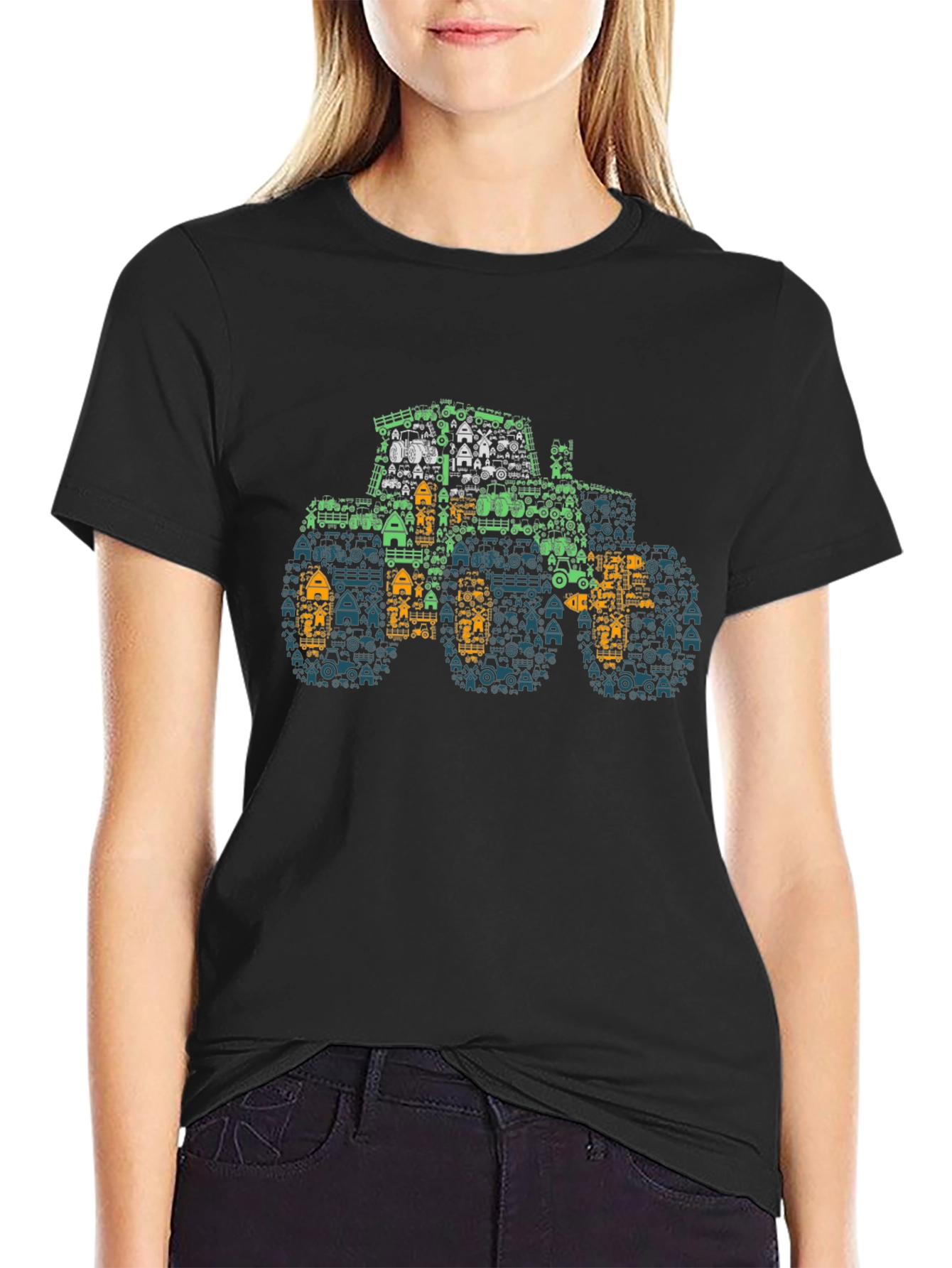 Novelty Tractor Graphic Tee - Farm Life Design