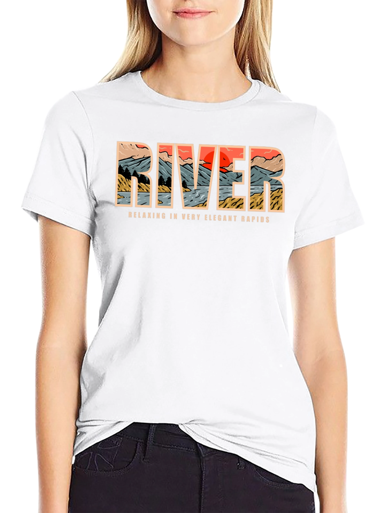 River Rapids Graphic Tee - Relax in Style
