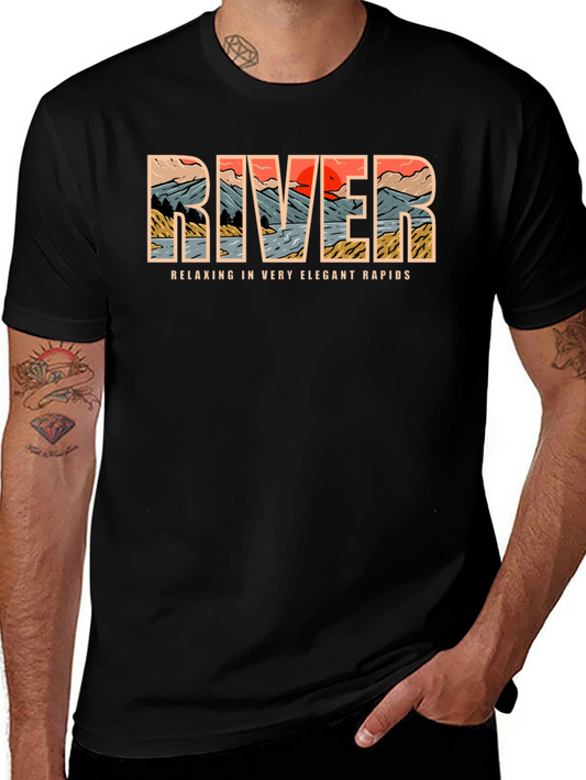 River Rapids Graphic Tee - Relax in Style