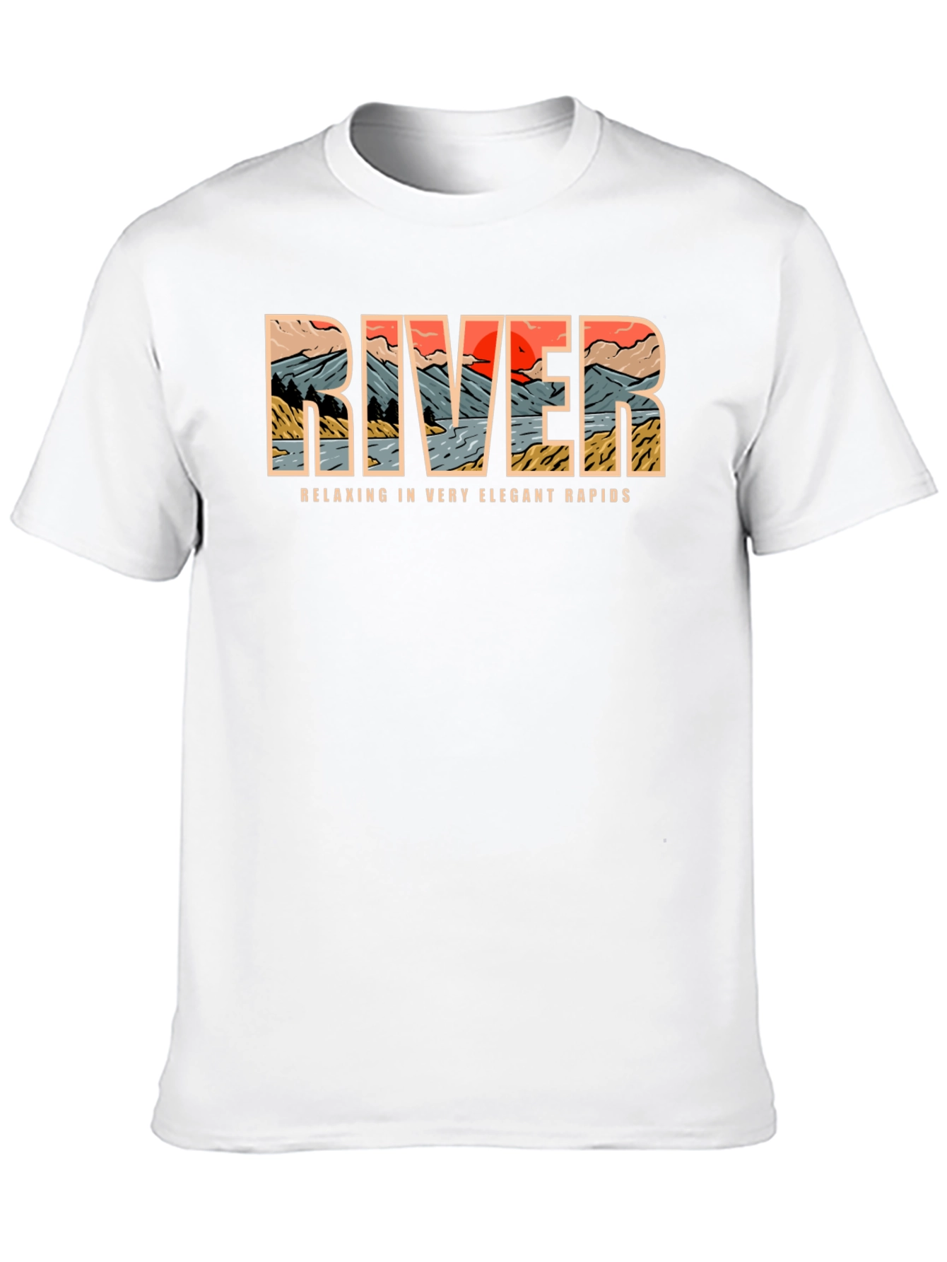 River Rapids Graphic Tee - Relax in Style