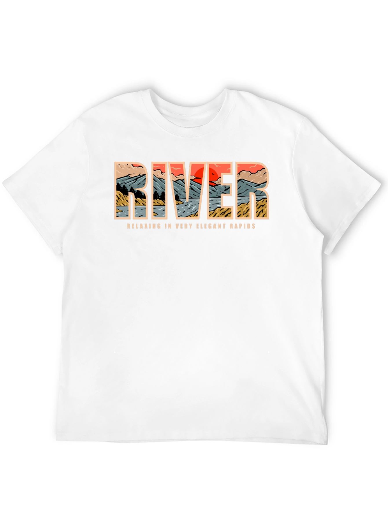 River Rapids Graphic Tee - Relax in Style