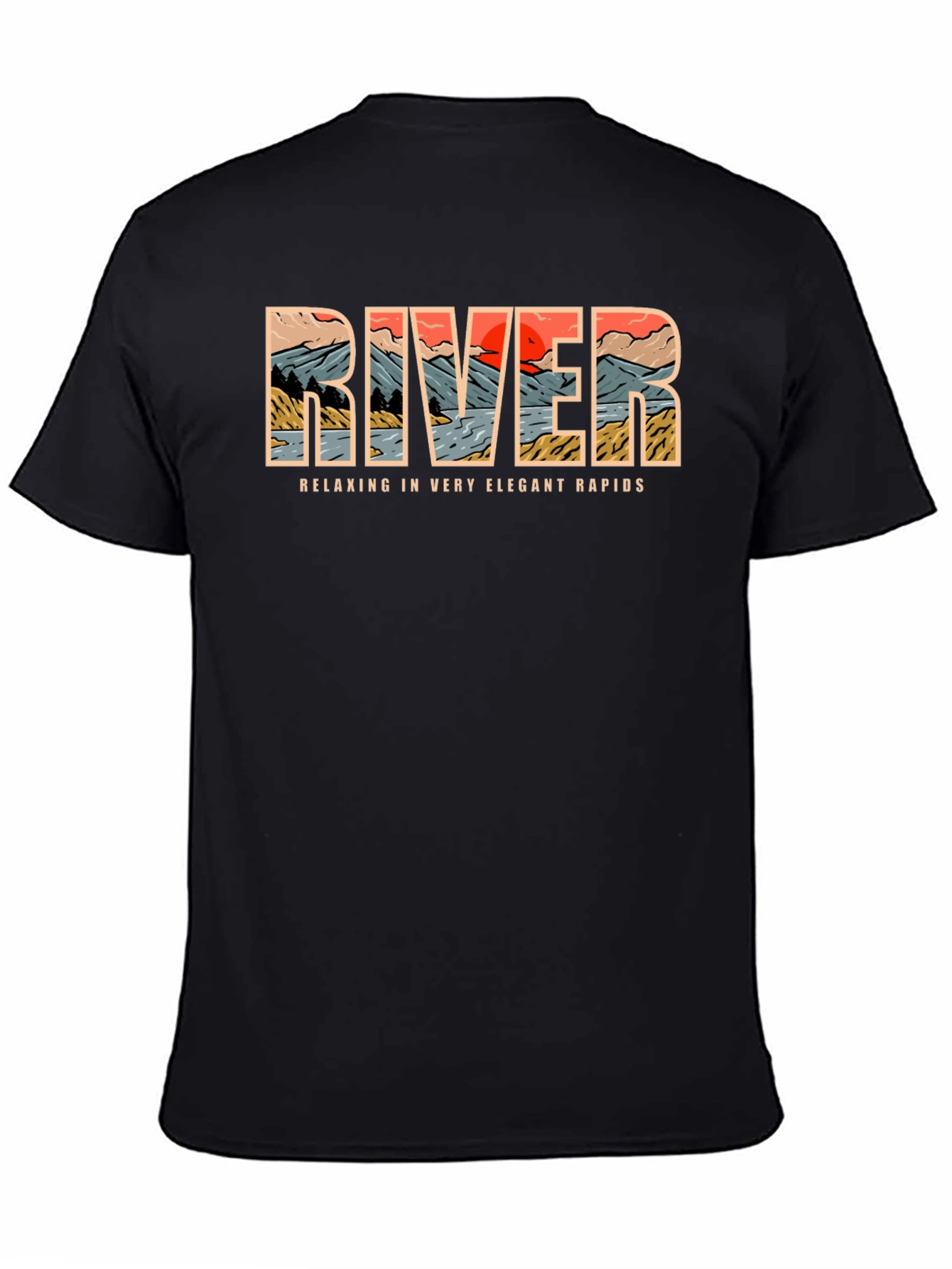 River Rapids Graphic Tee - Relax in Style