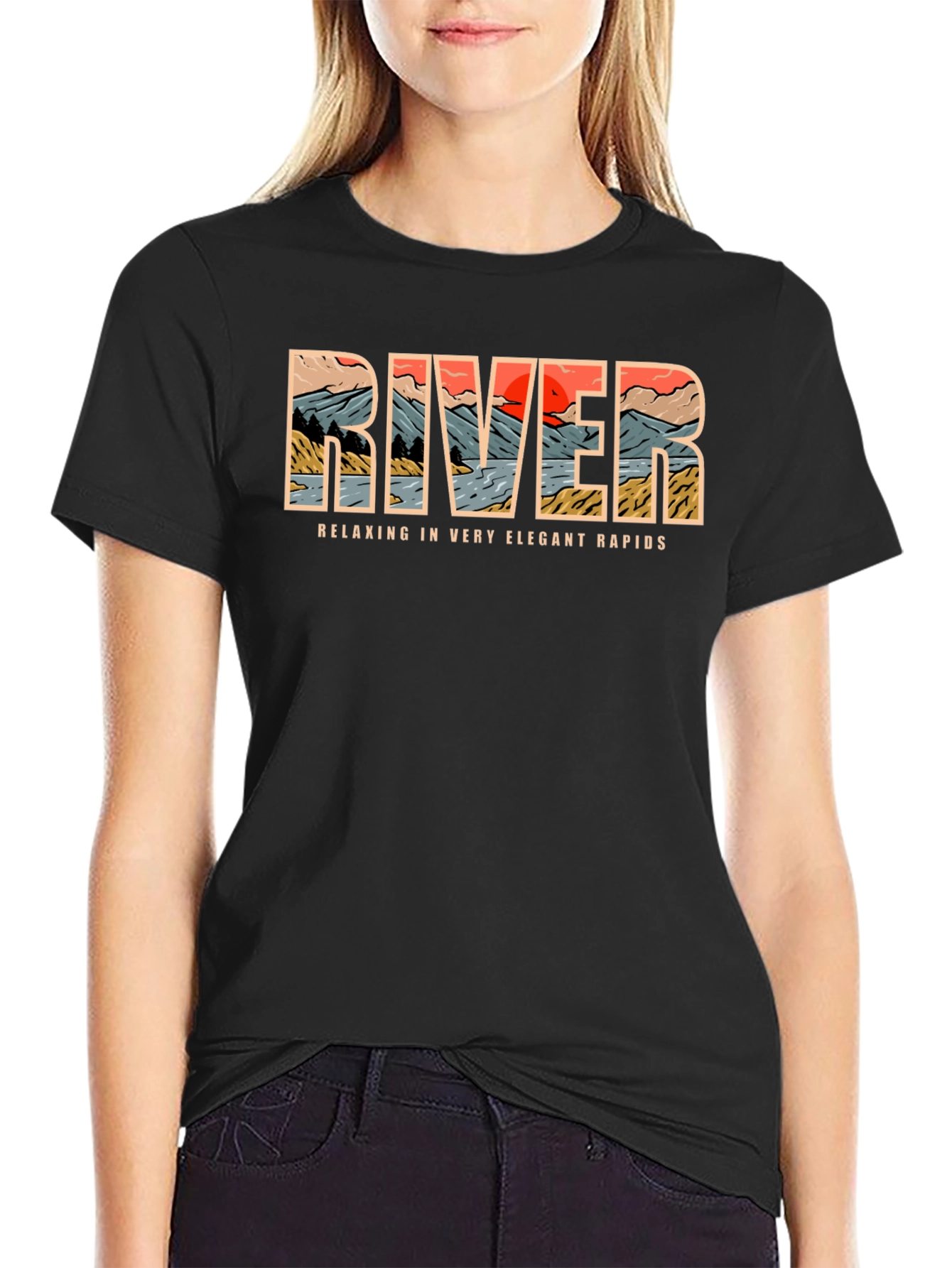 River Rapids Graphic Tee - Relax in Style