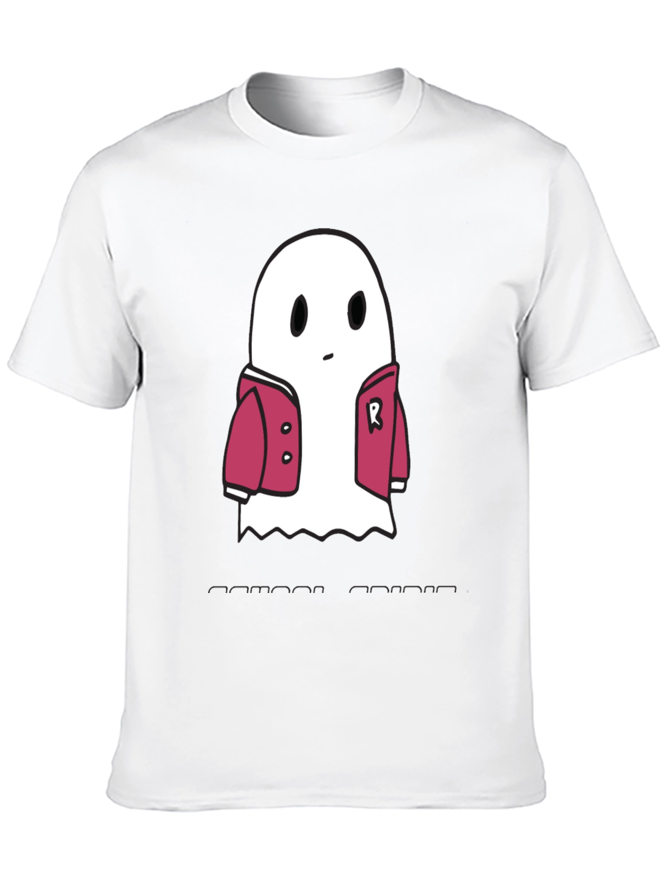 Ghost in Jacket Graphic Tee