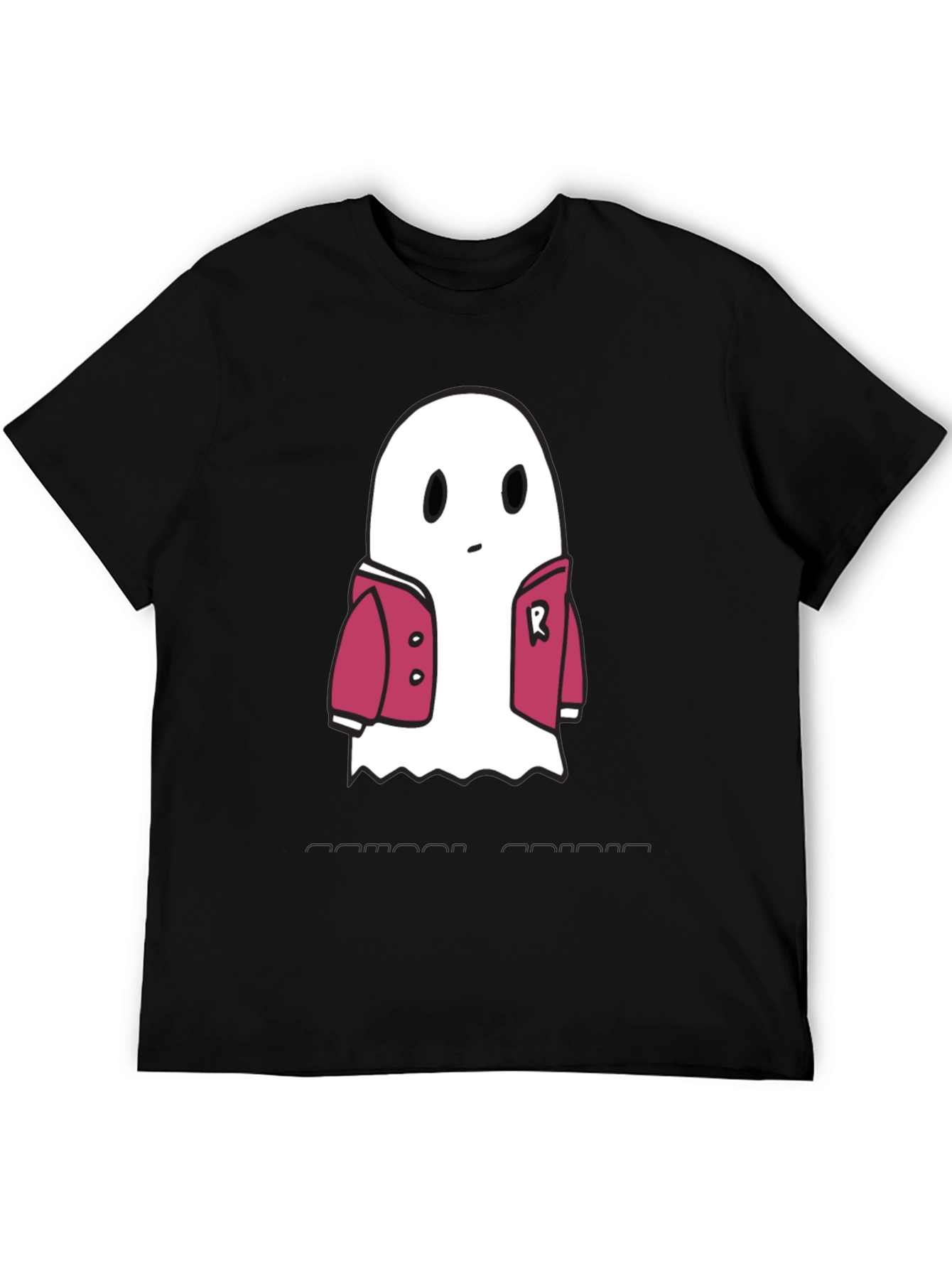 Ghost in Jacket Graphic Tee