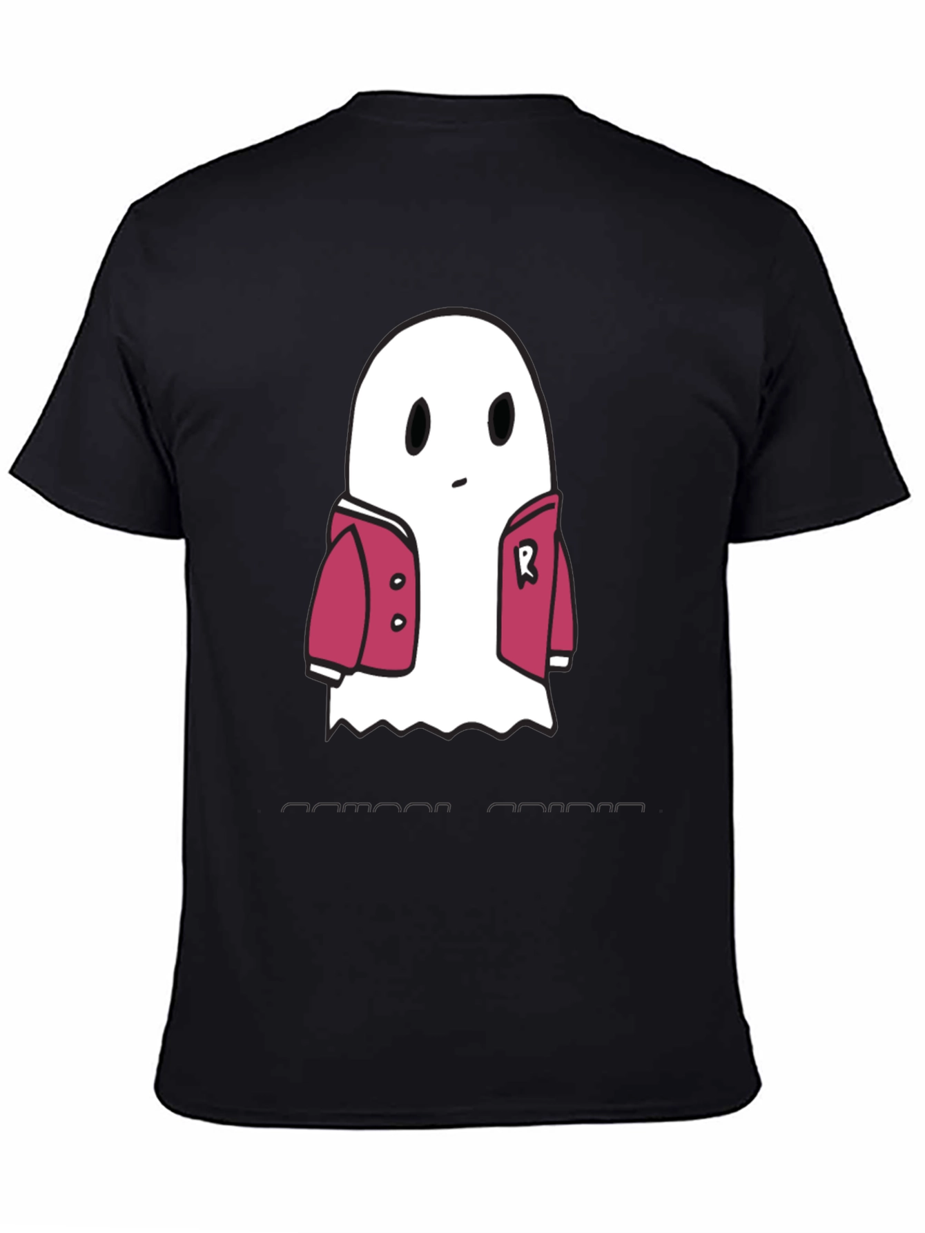 Ghost in Jacket Graphic Tee