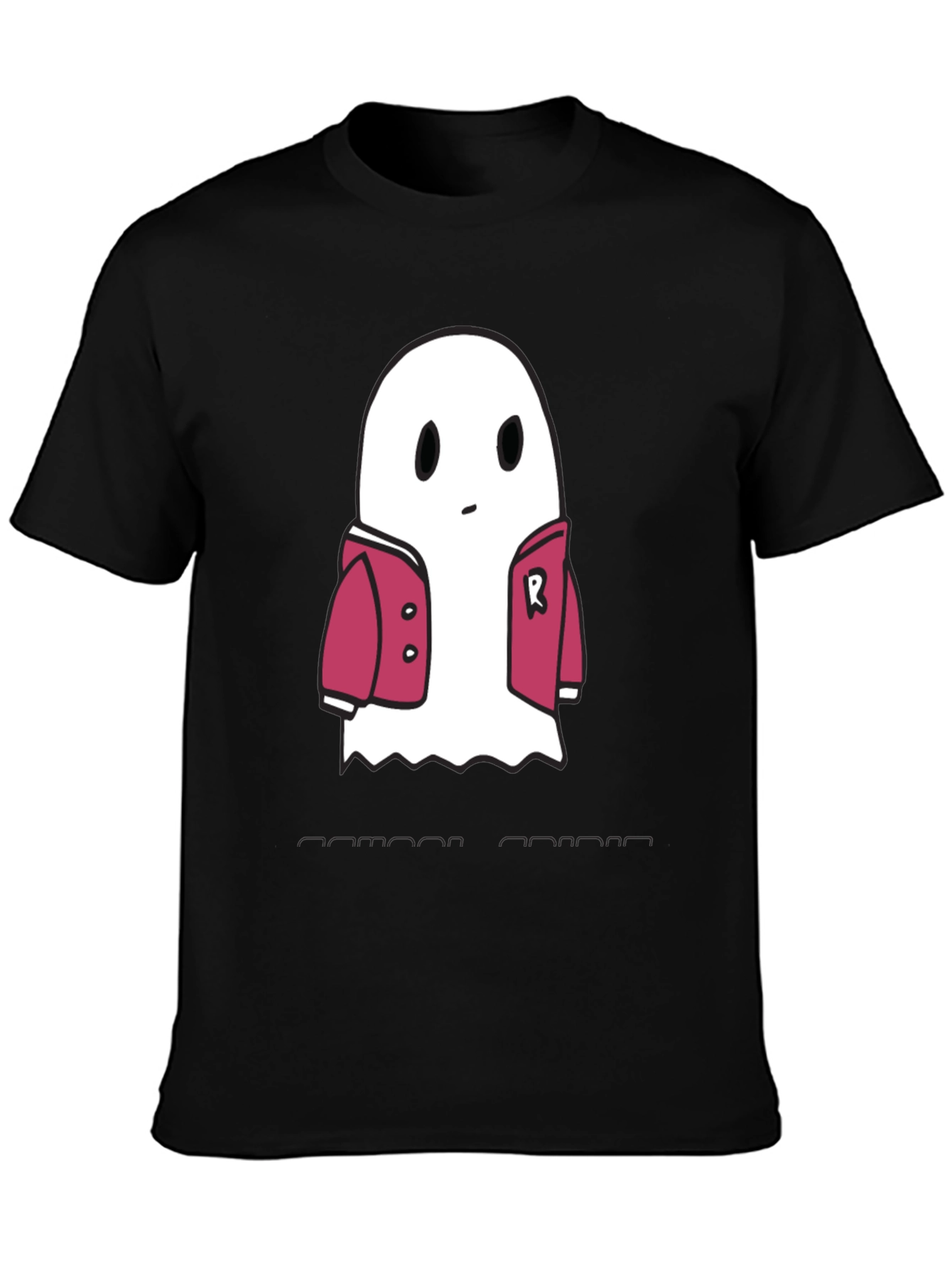 Ghost in Jacket Graphic Tee