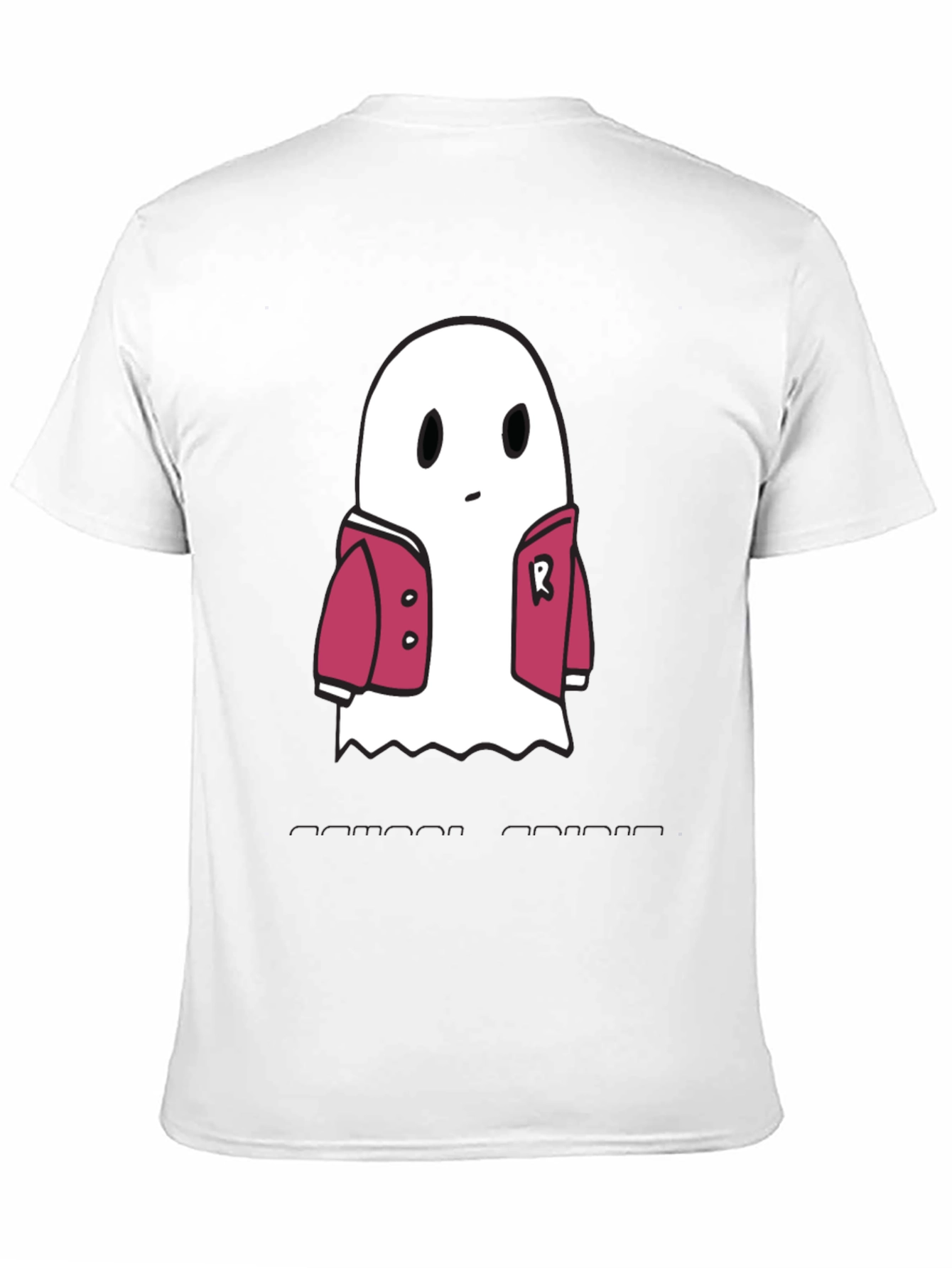 Ghost in Jacket Graphic Tee