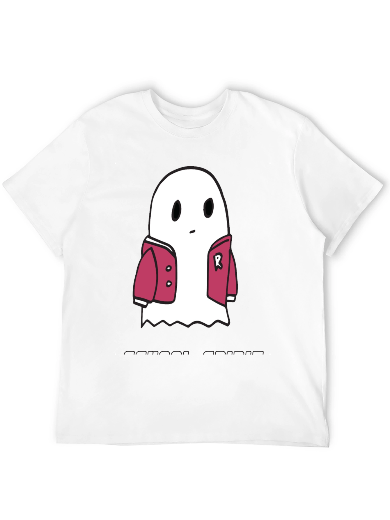 Ghost in Jacket Graphic Tee