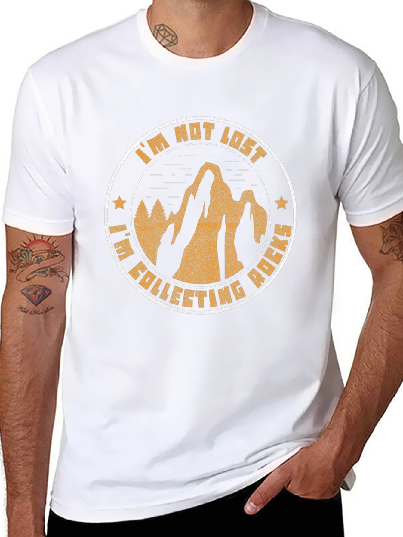 Im Not Lost Collecting Rocks T-Shirt