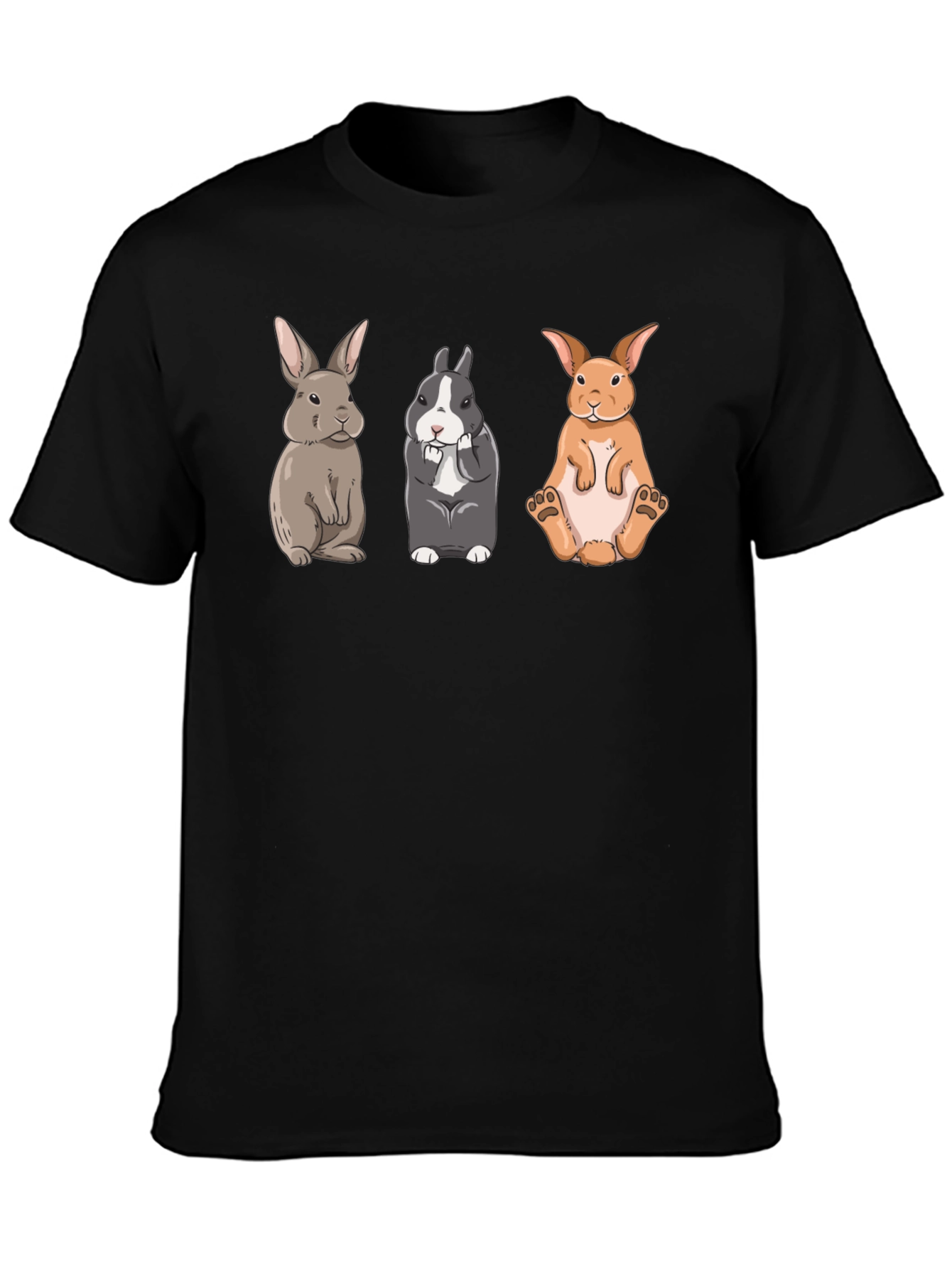 Rabbit Trio Graphic Tee