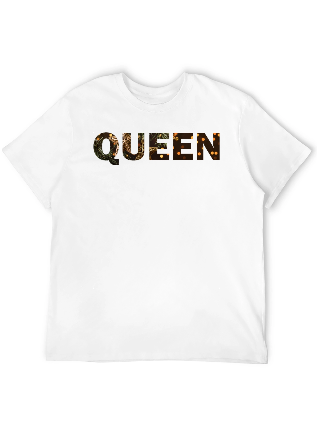 Queen Festive Print Black T-Shirt