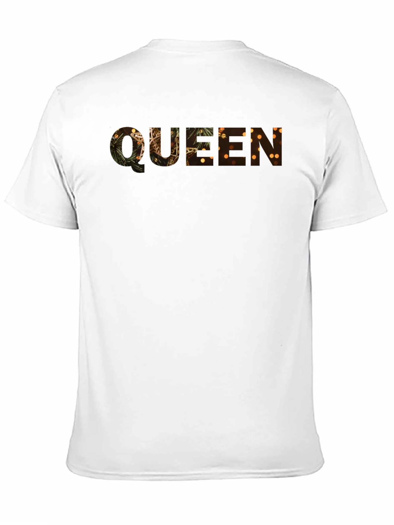 Queen Festive Print Black T-Shirt