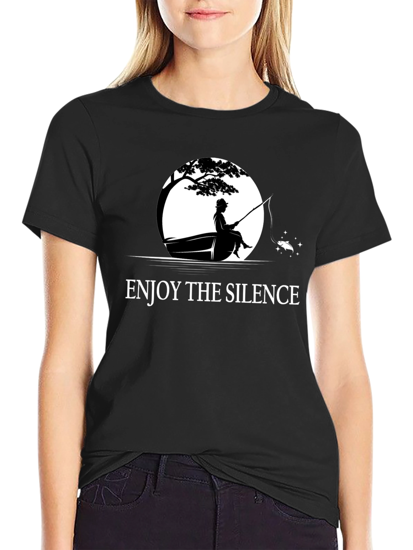 Enjoy the Silence T-Shirt - Fishing Design