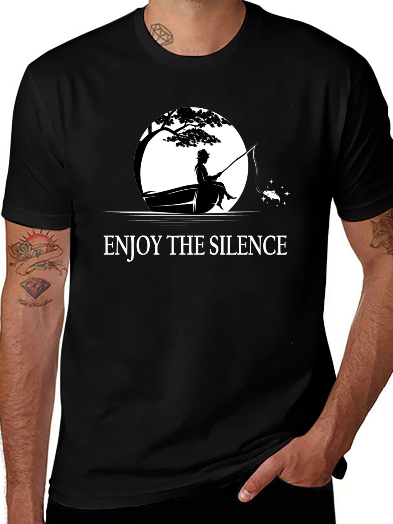 Enjoy the Silence T-Shirt - Fishing Design