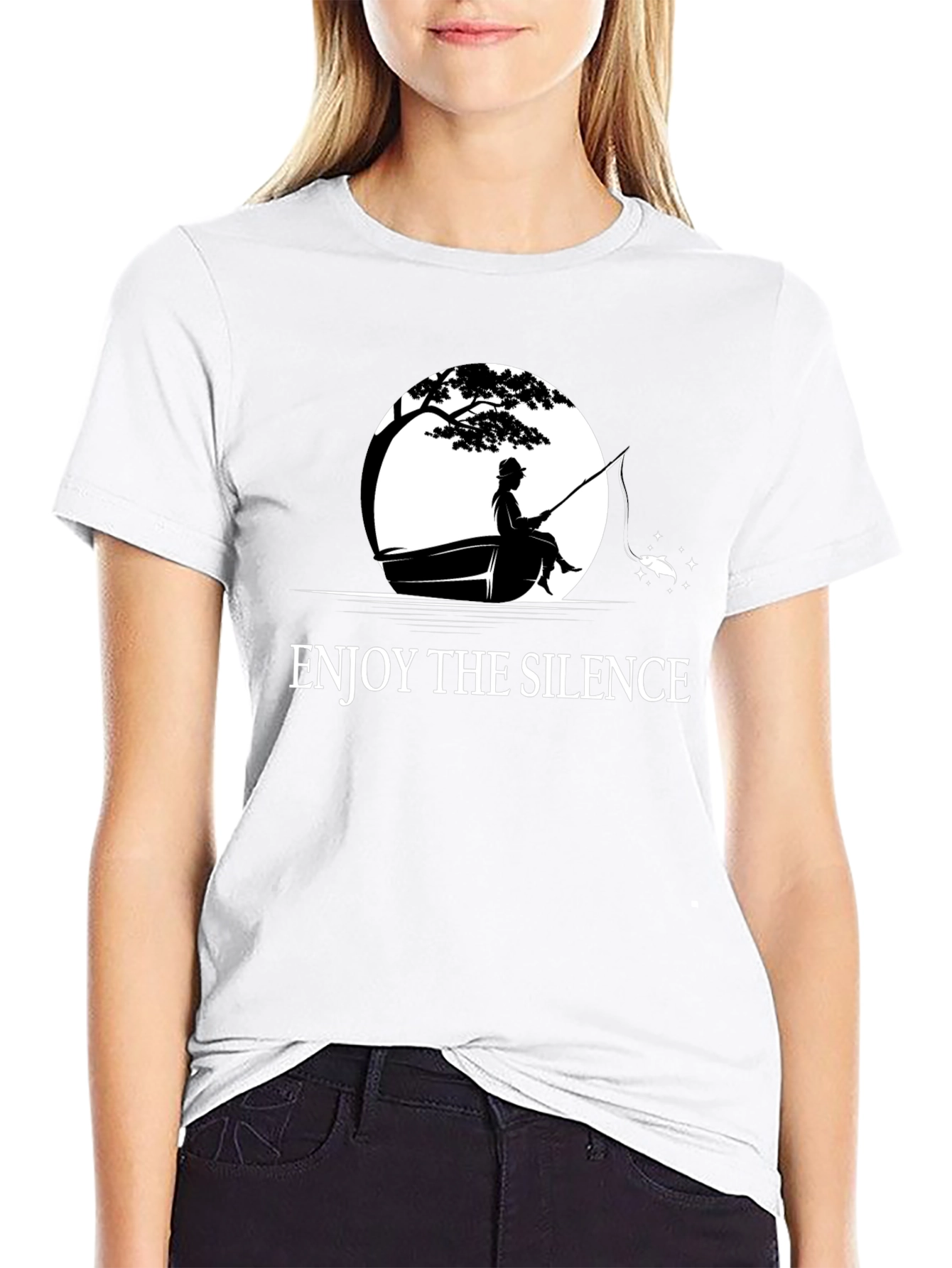 Enjoy the Silence T-Shirt - Fishing Design