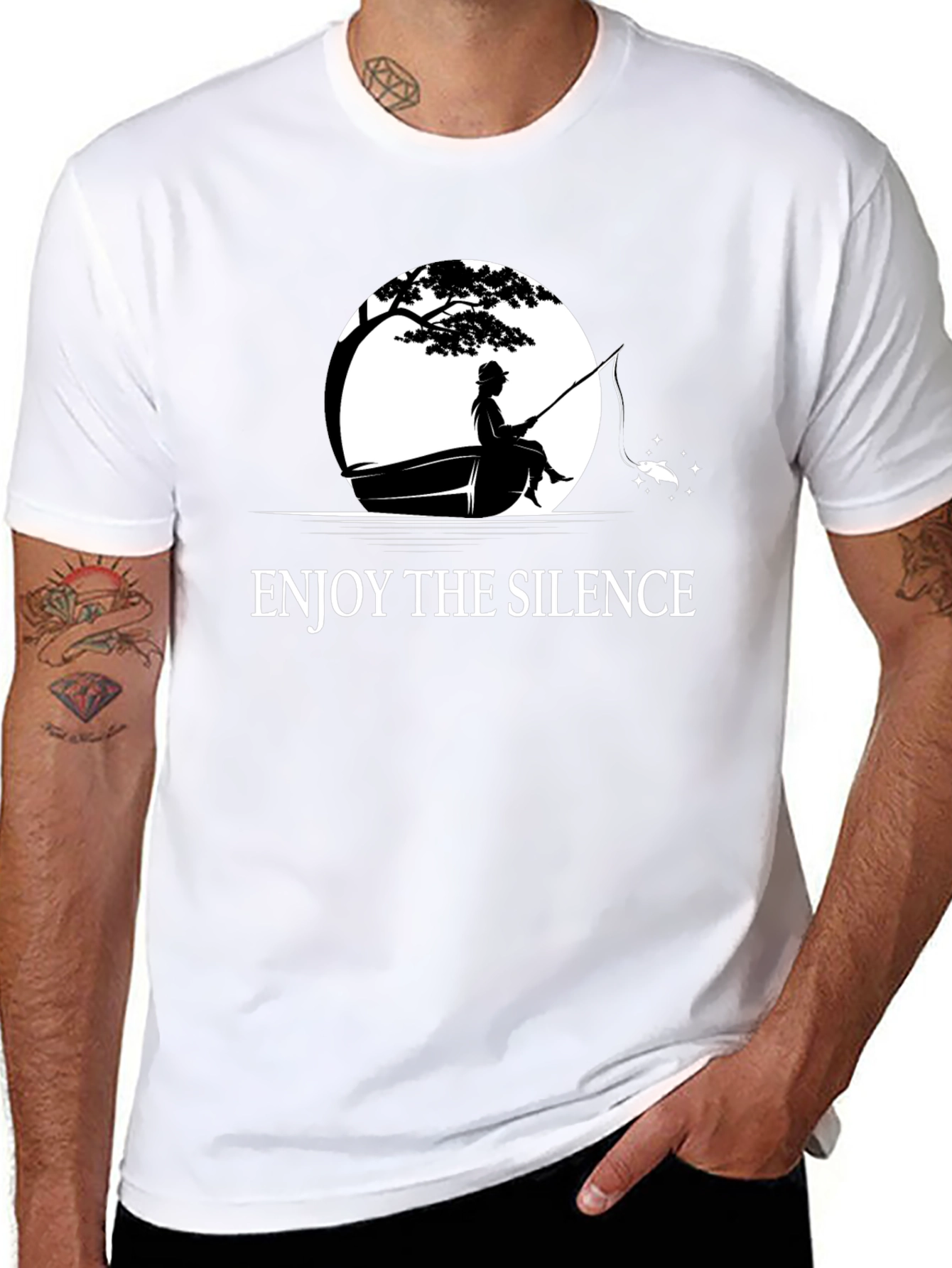 Enjoy the Silence T-Shirt - Fishing Design