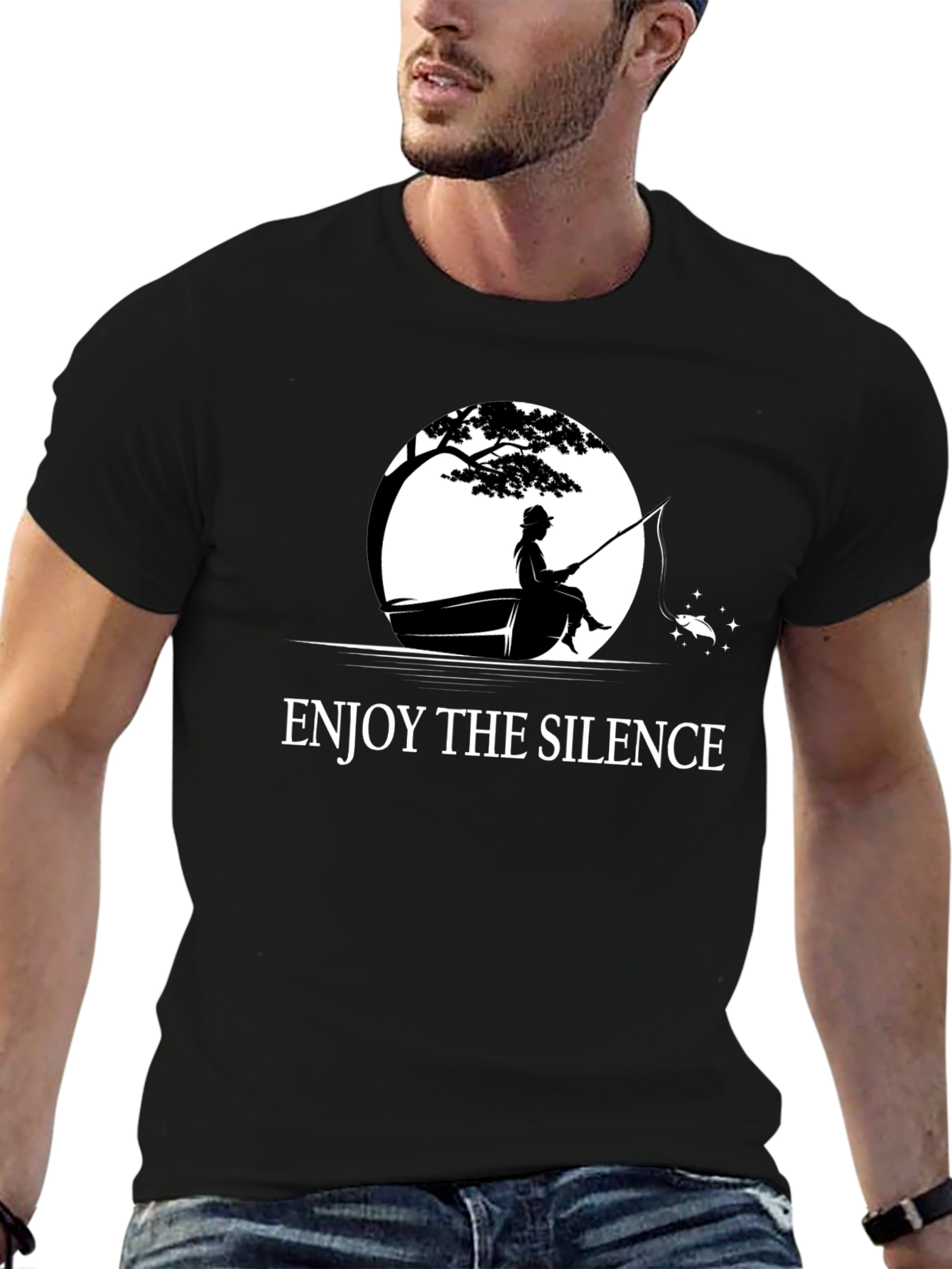 Enjoy the Silence T-Shirt - Fishing Design