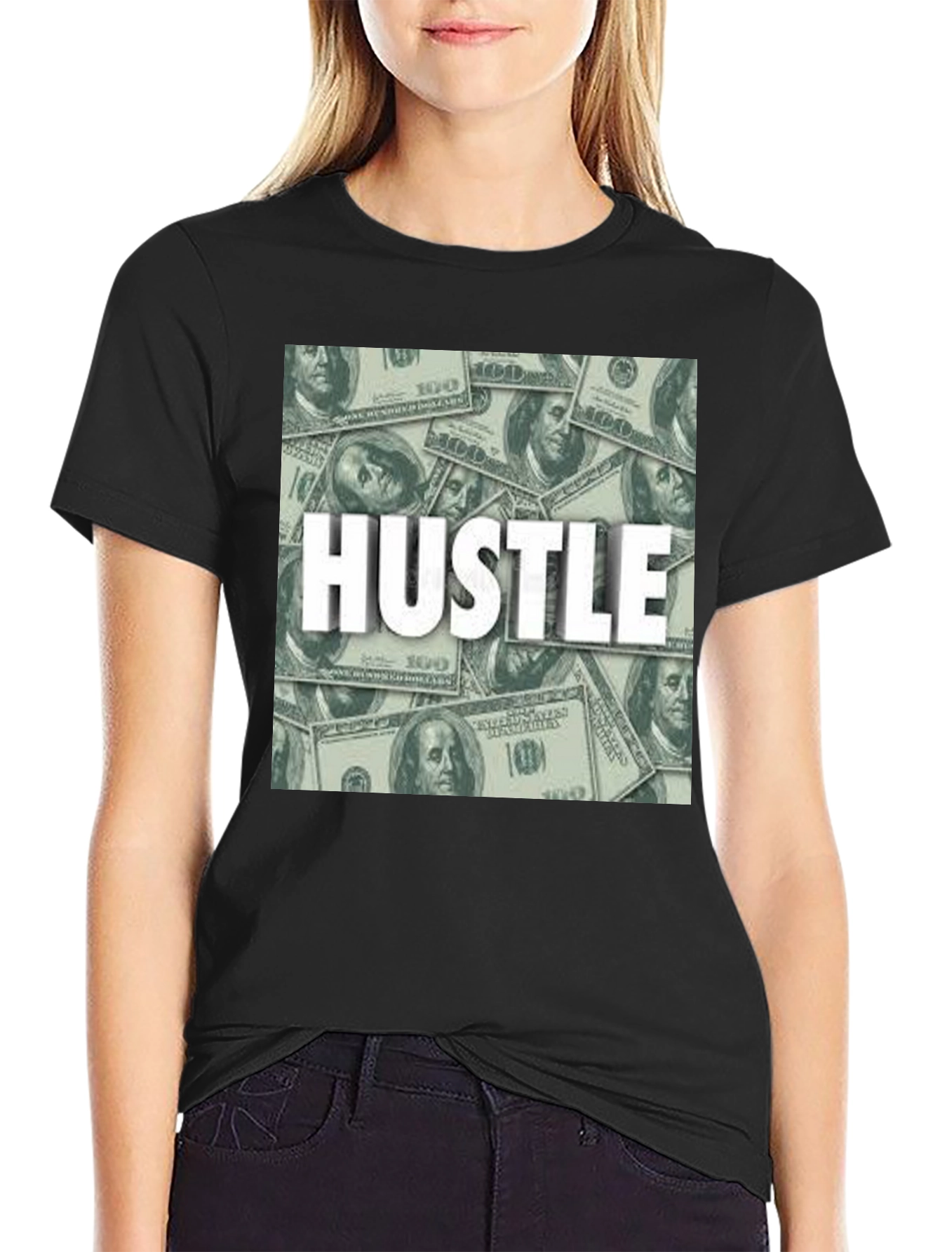 Hustle Money Graphic Tee - Stylish Mens Black T-Shirt