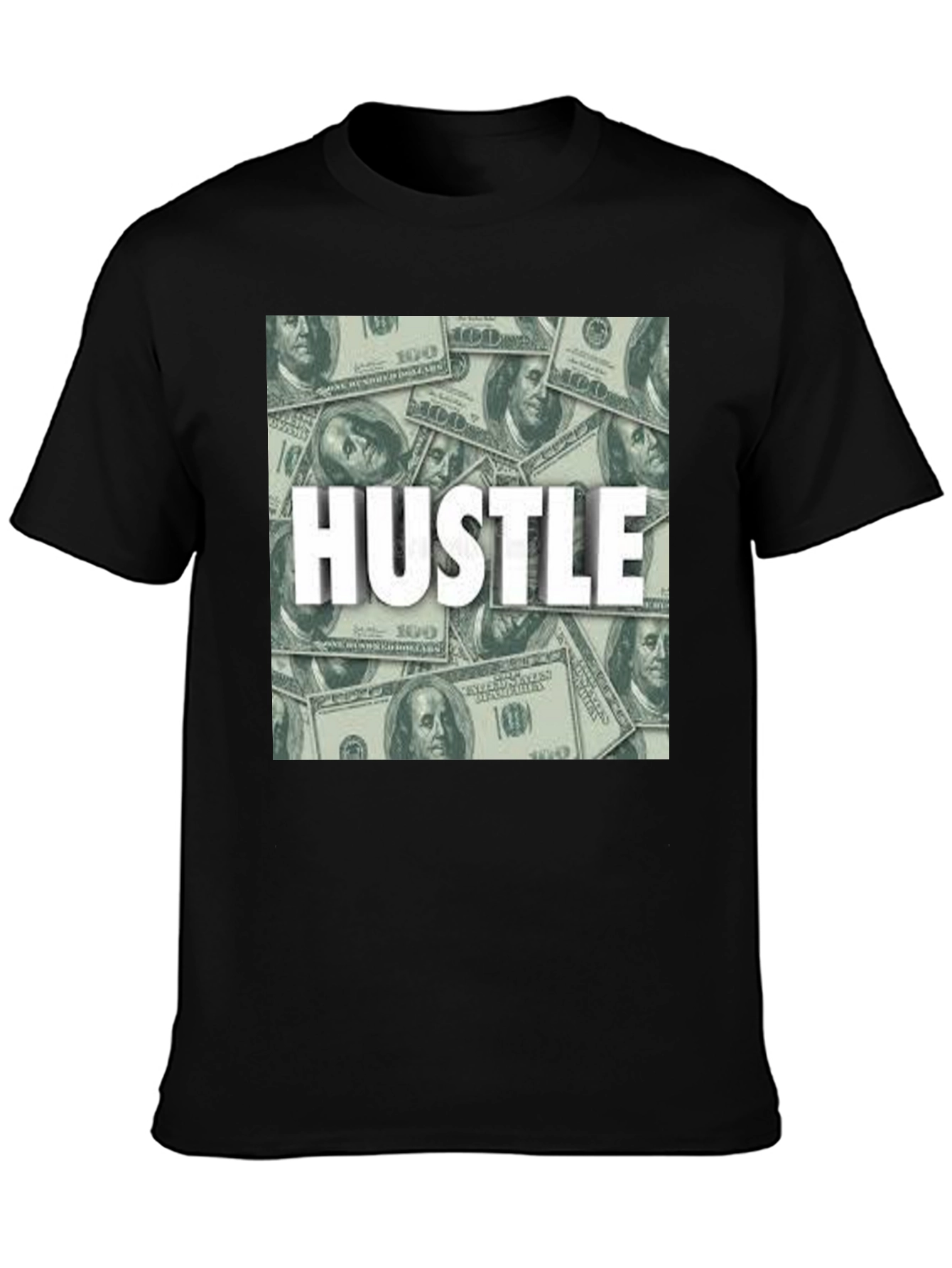 Hustle Money Graphic Tee - Stylish Mens Black T-Shirt