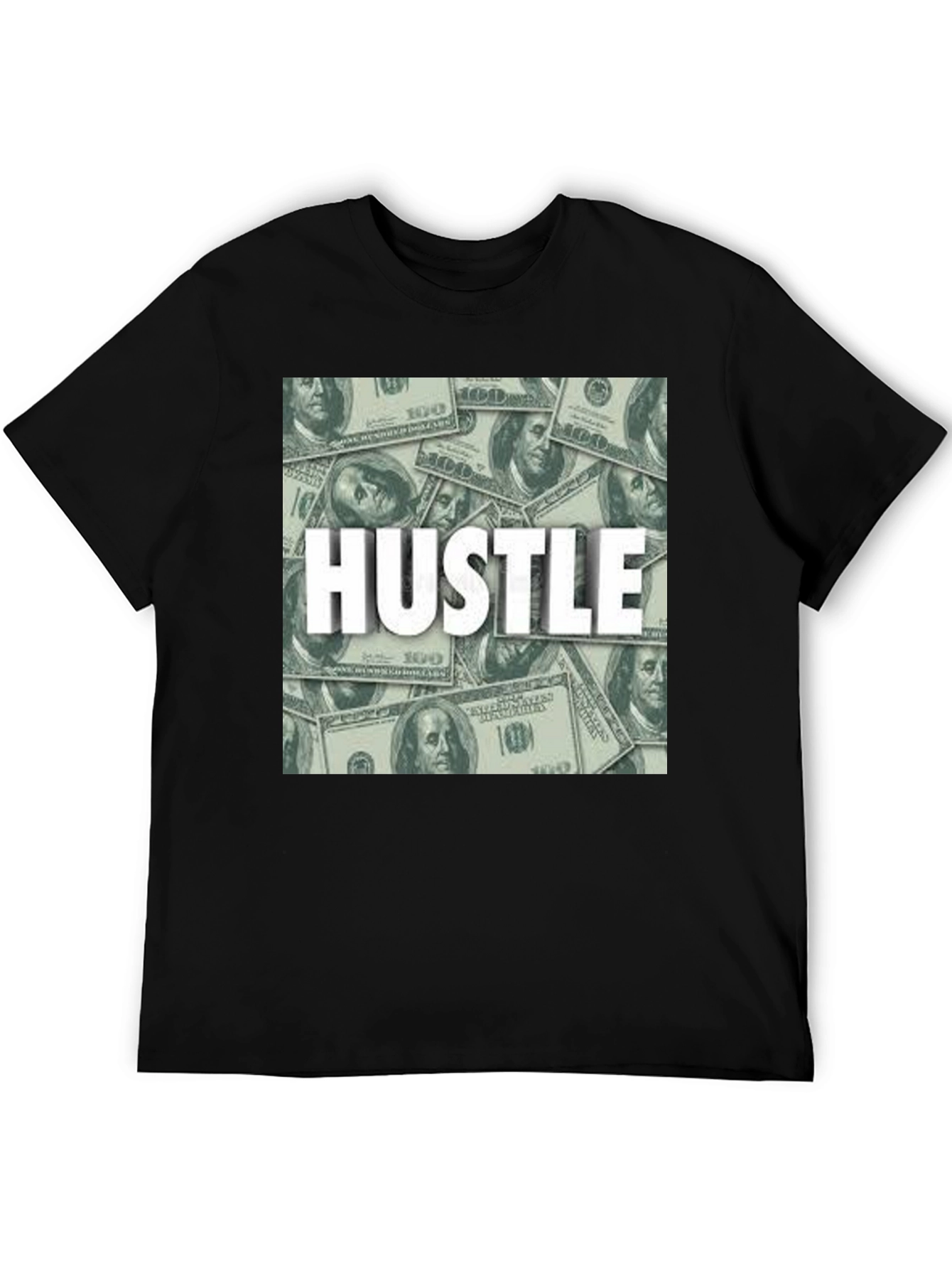 Hustle Money Graphic Tee - Stylish Mens Black T-Shirt