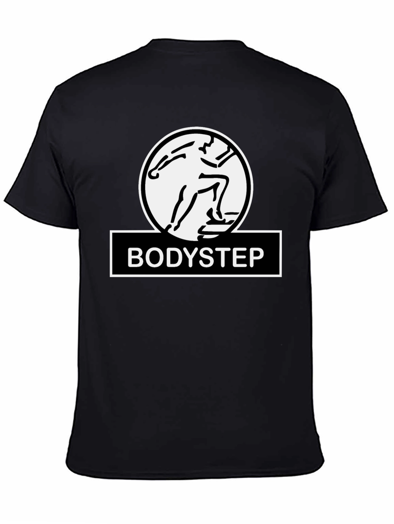 Bodystep Black T-Shirt Fitness Training Graphic Tee