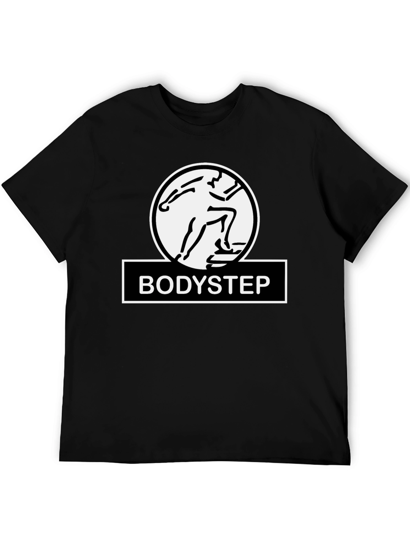Bodystep Black T-Shirt Fitness Training Graphic Tee
