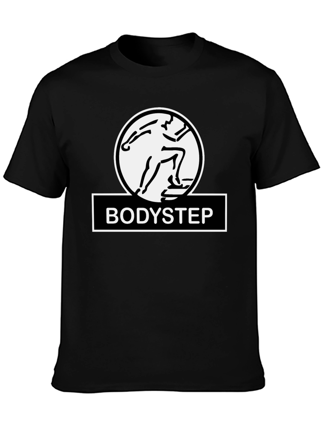 Bodystep Black T-Shirt Fitness Training Graphic Tee