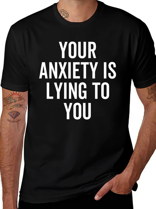 Anxiety Truth T-Shirt - Black Graphic Tee