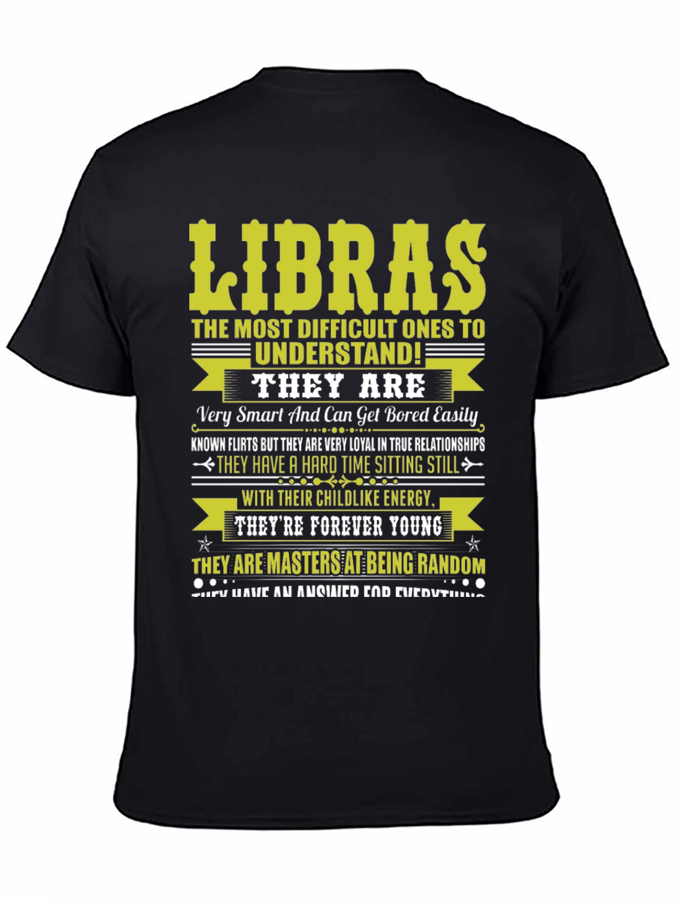 Libras Zodiac T-Shirt - Difficult to Understand