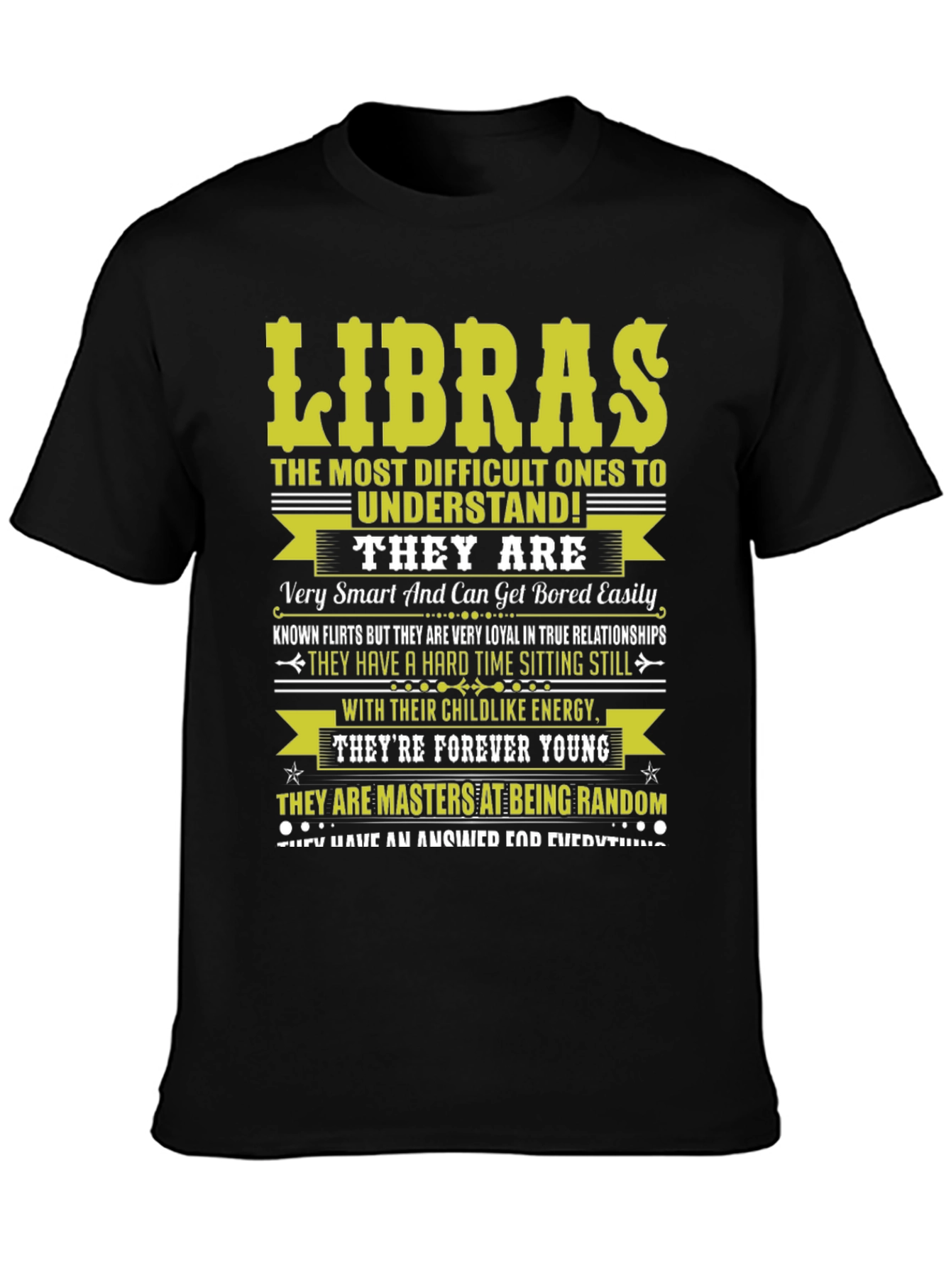 Libras Zodiac T-Shirt - Difficult to Understand