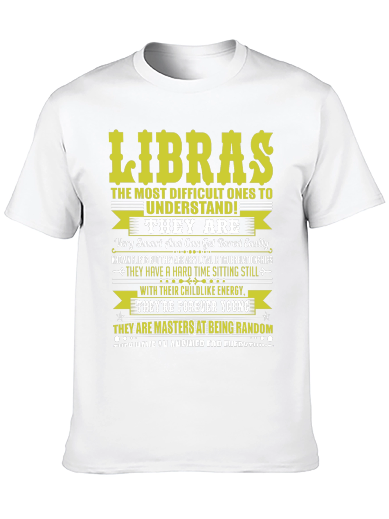 Libras Zodiac T-Shirt - Difficult to Understand