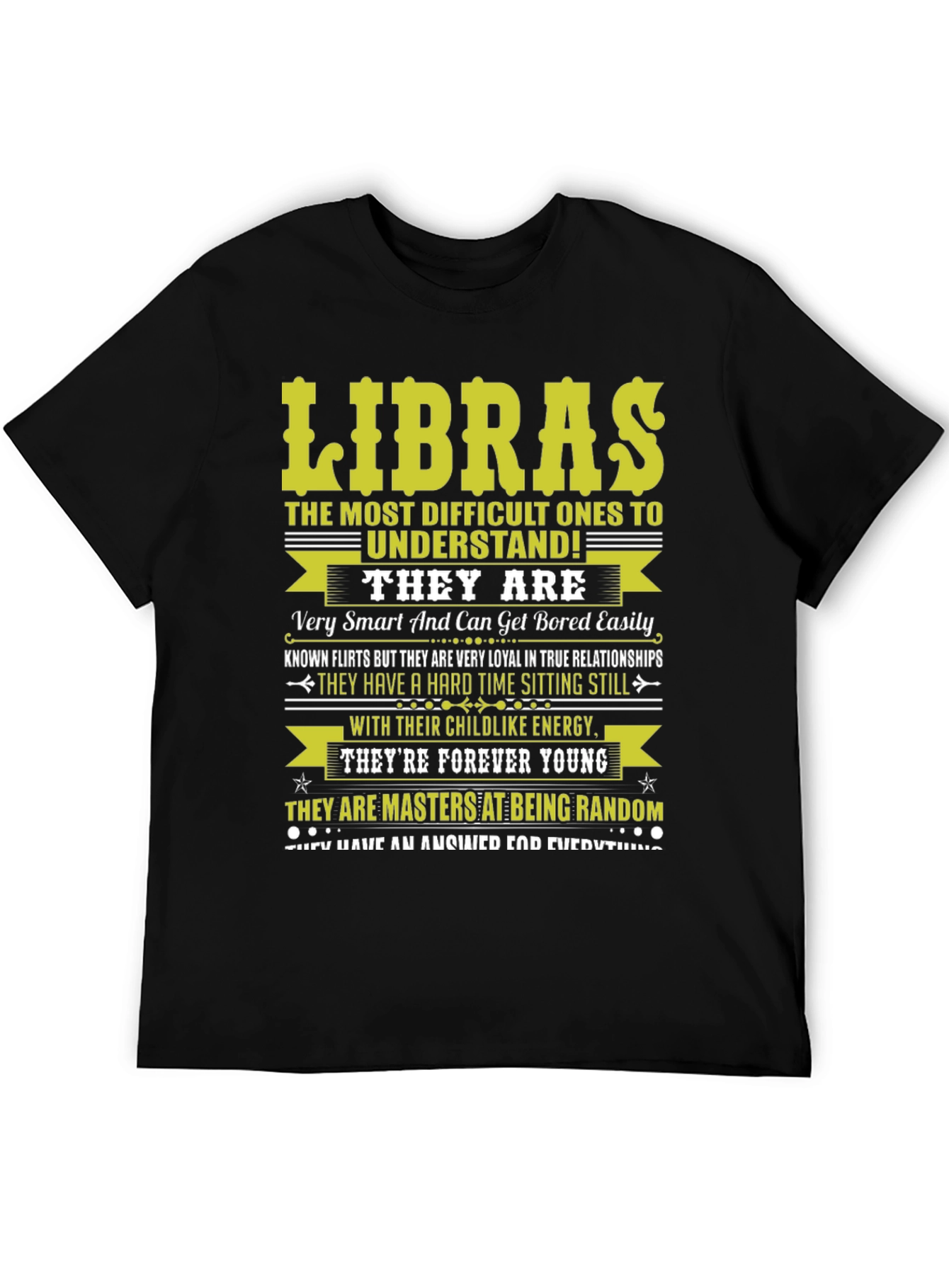 Libras Zodiac T-Shirt - Difficult to Understand