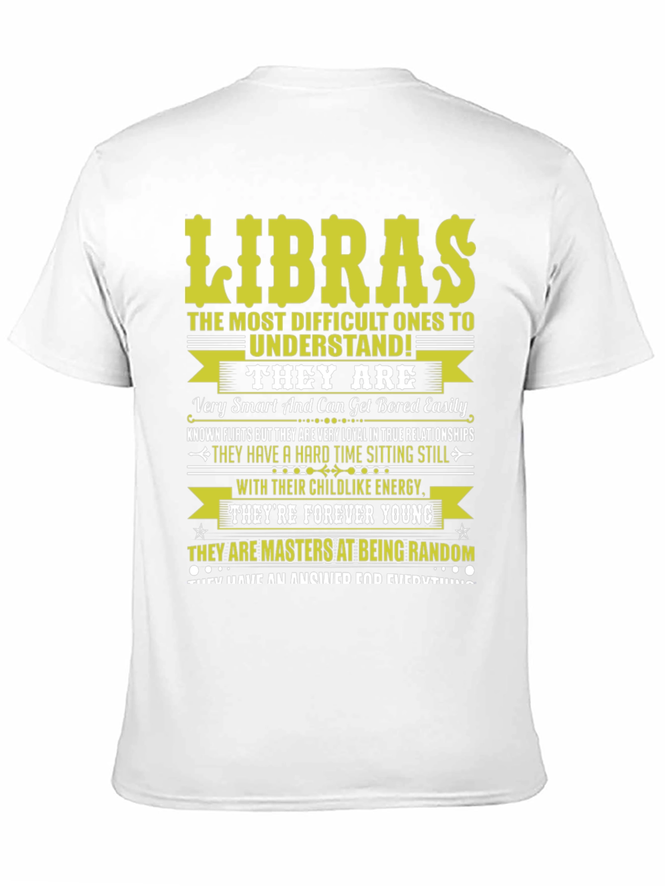 Libras Zodiac T-Shirt - Difficult to Understand