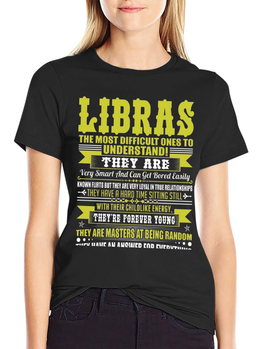 Libras Zodiac T-Shirt - Difficult to Understand