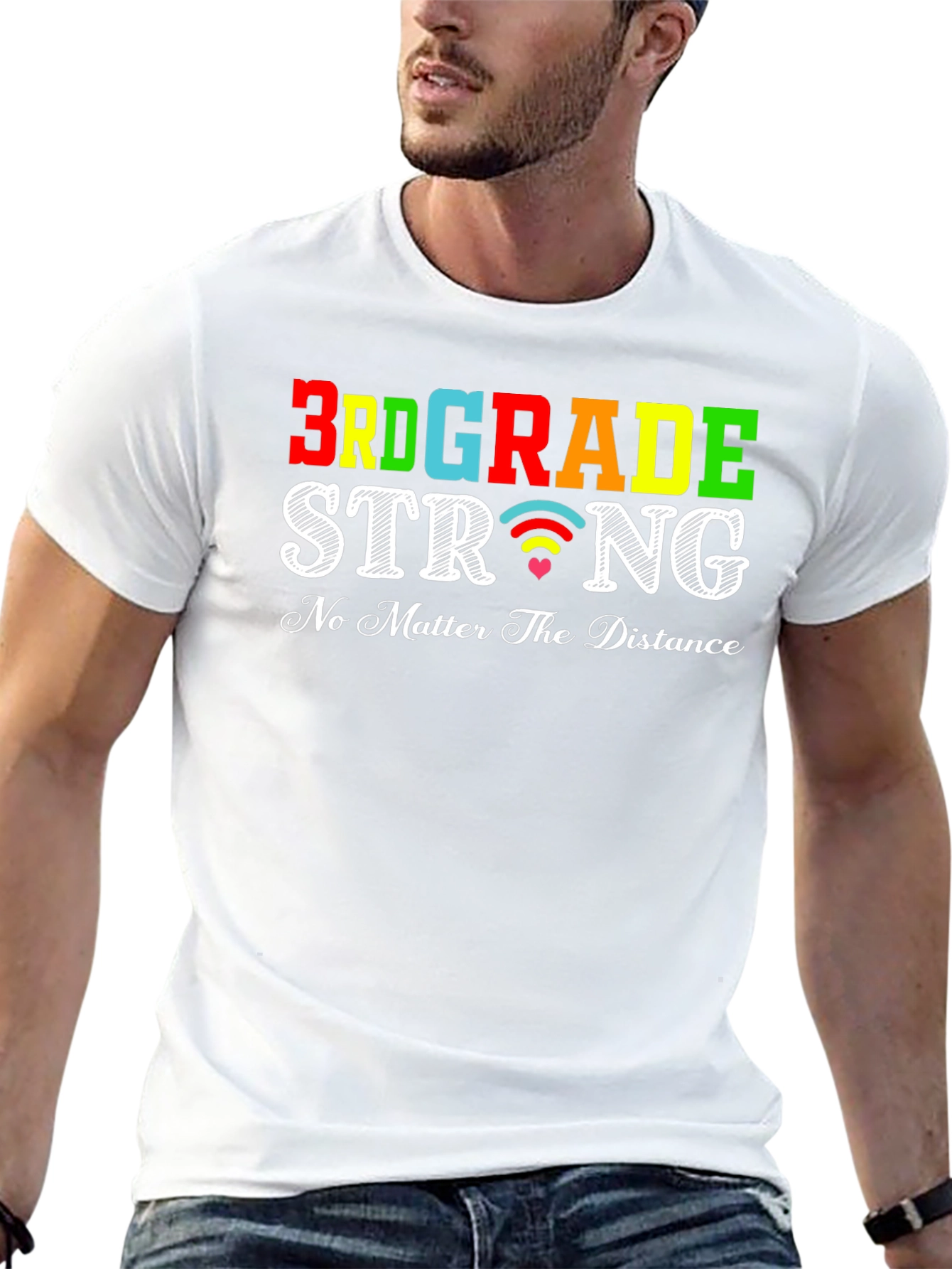3rd Grade Strong T-Shirt: Distance Learning Apparel