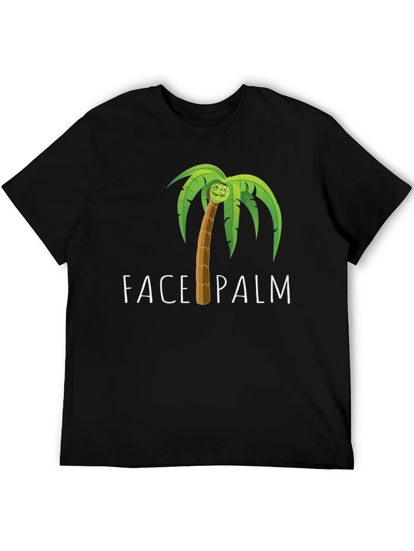 Face Palm Graphic Tee - Humorous Novelty T-Shirt