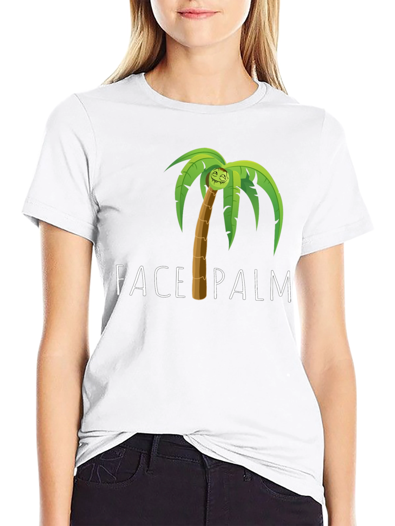 Face Palm Graphic Tee - Humorous Novelty T-Shirt