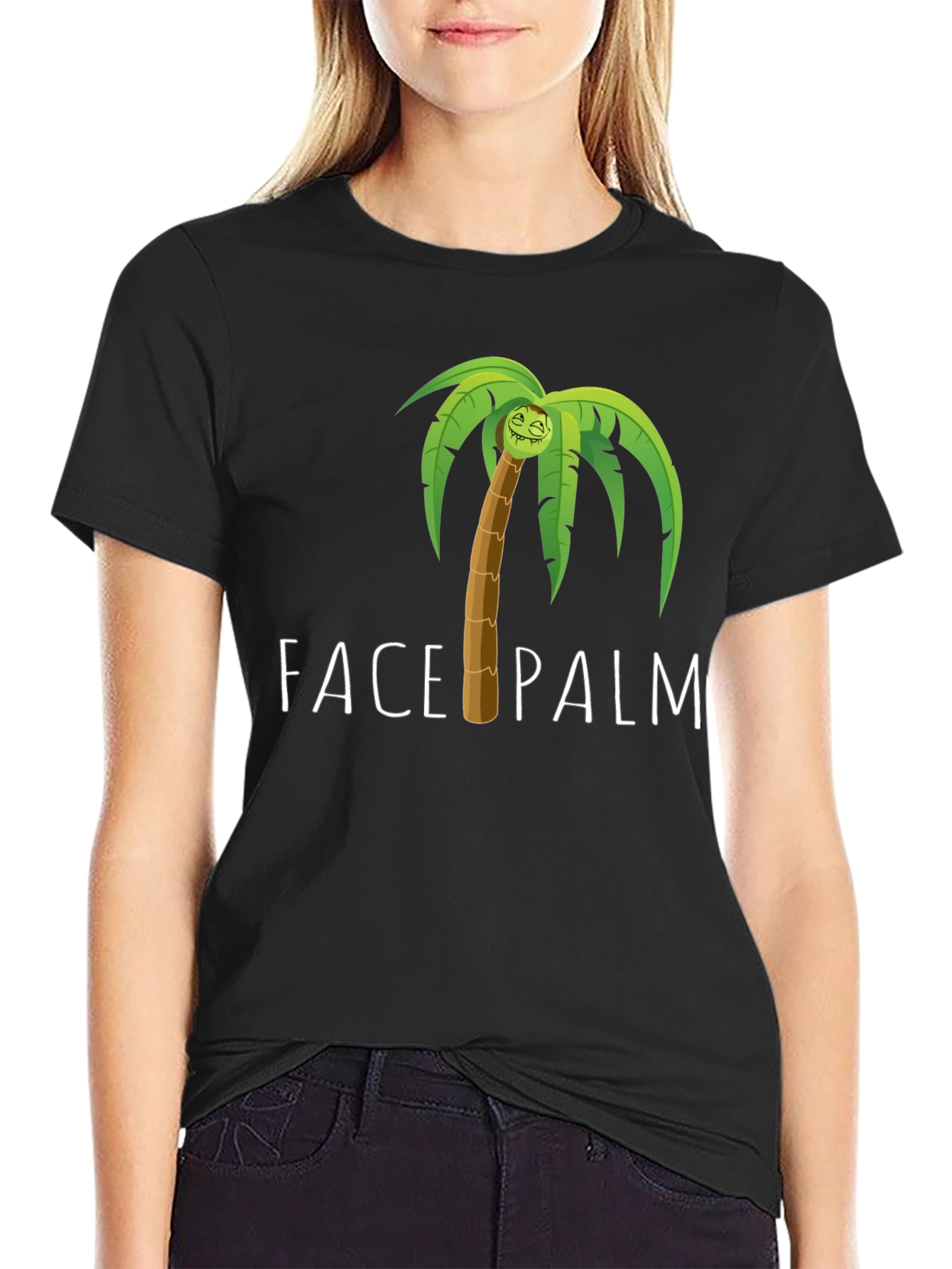 Face Palm Graphic Tee - Humorous Novelty T-Shirt