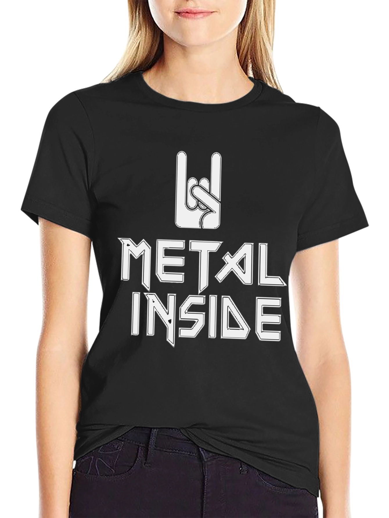 Metal Inside Graphic Tee - Rock On!