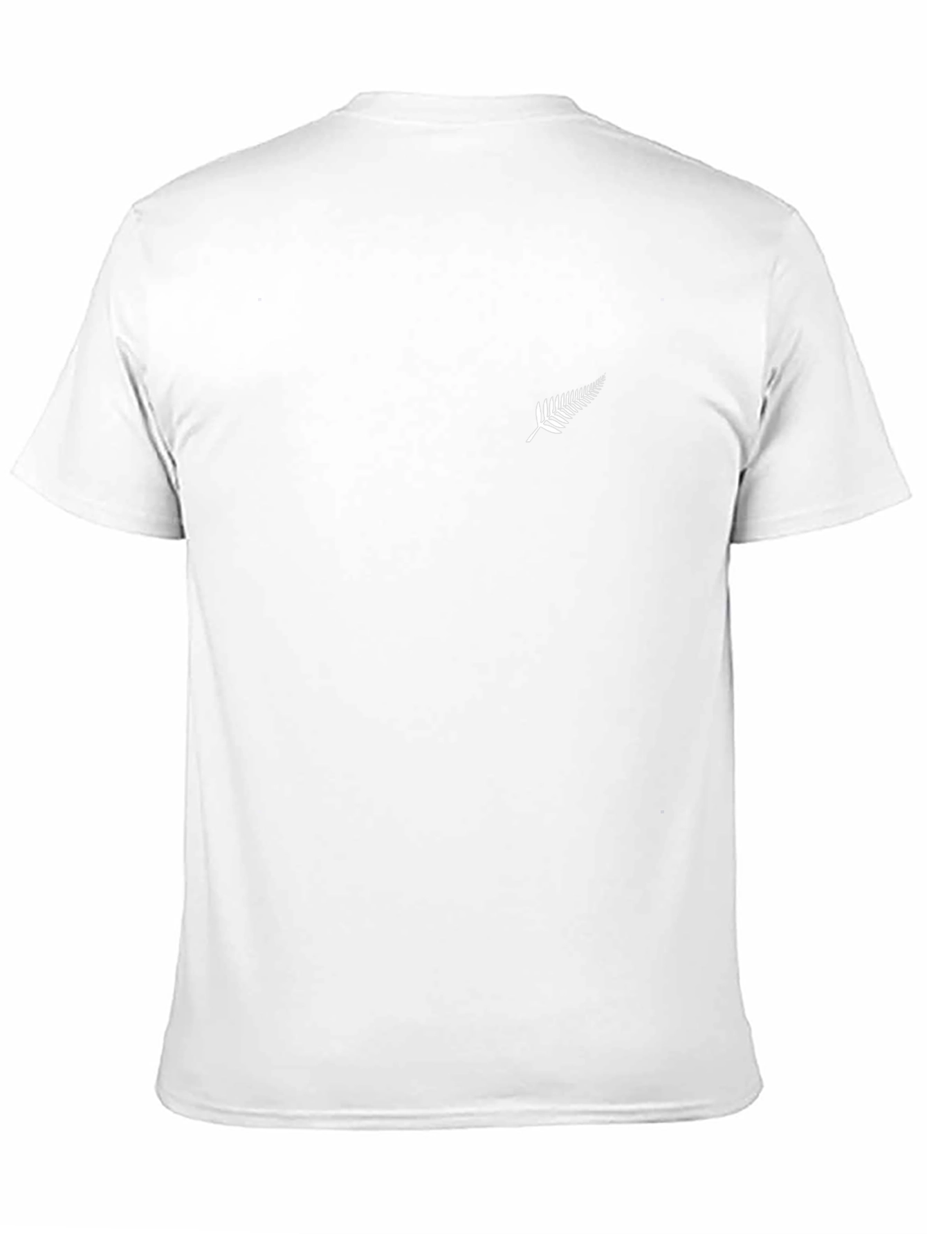 Mens Black T-Shirt with Fern Logo