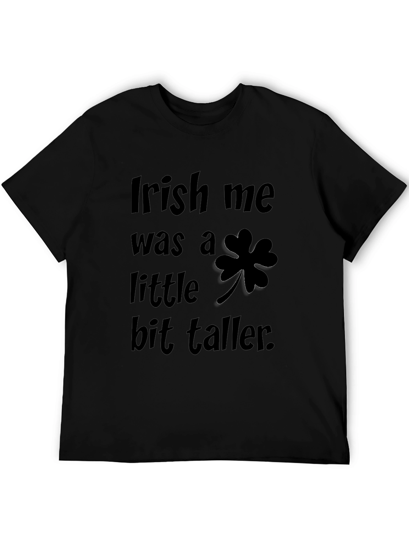 Irish Me T-Shirt - Black Shamrock Graphic Tee