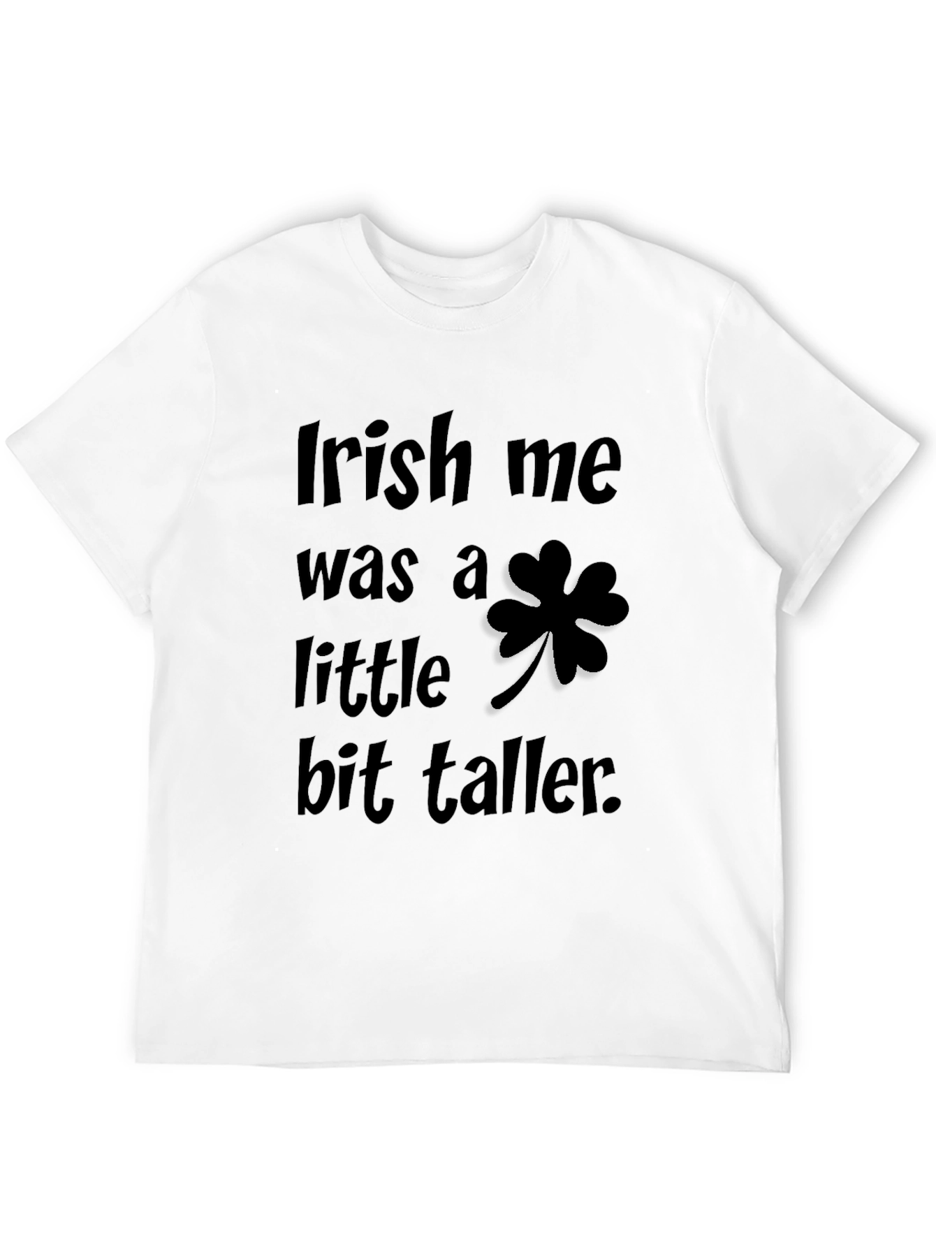 Irish Me T-Shirt - Black Shamrock Graphic Tee