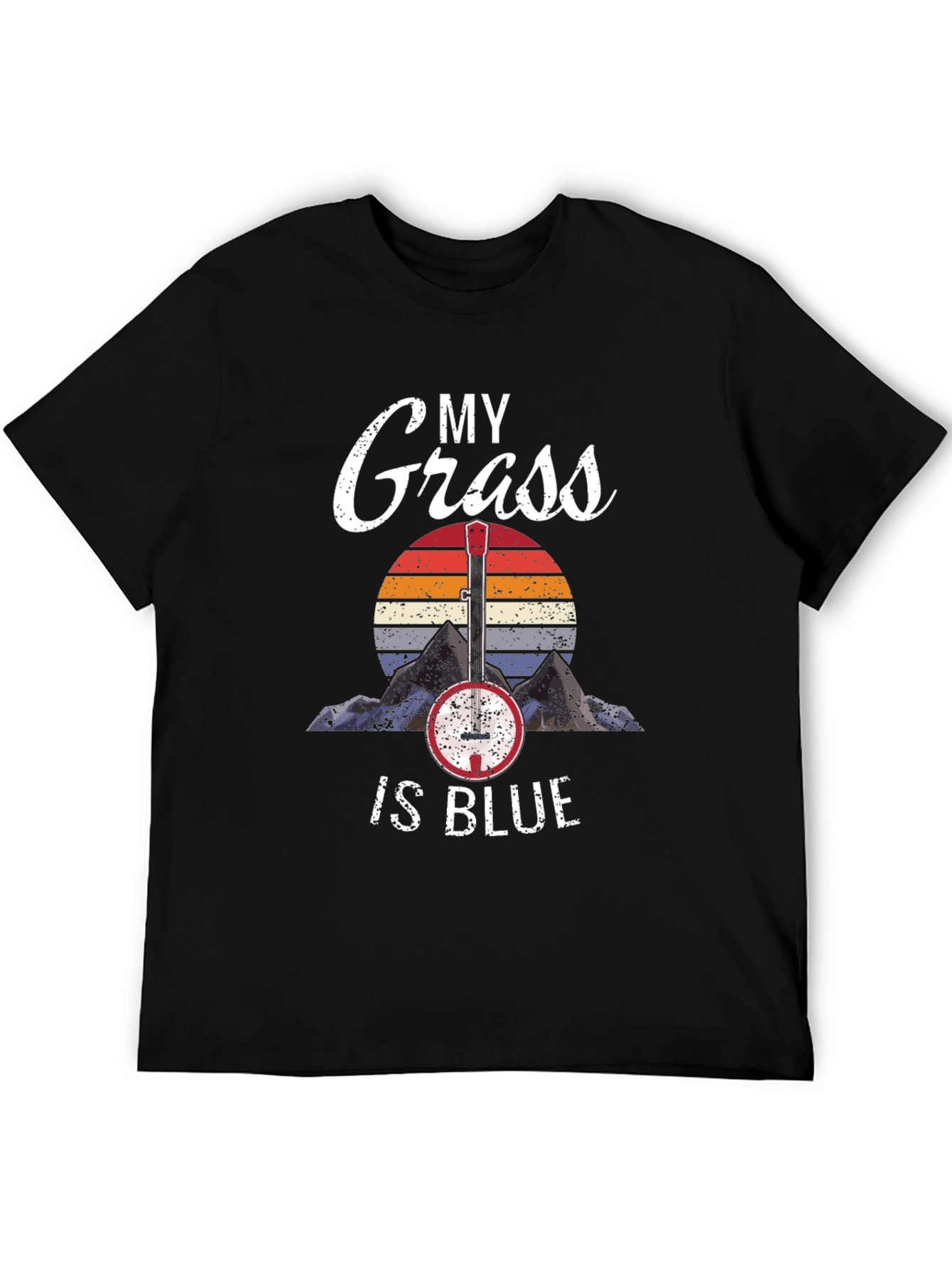 My Grass Is Blue T-Shirt Banjo Music Tee