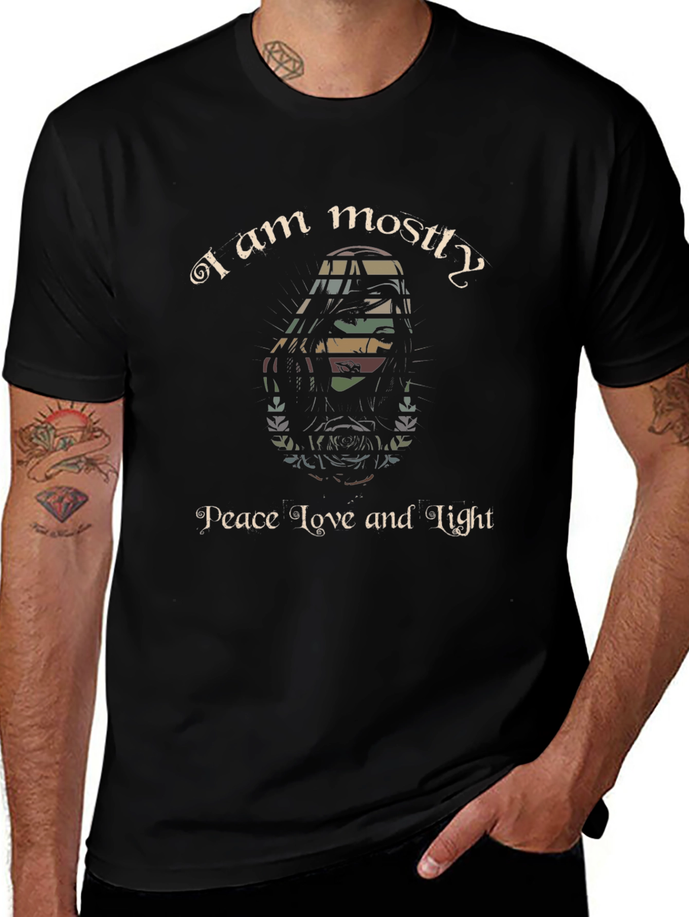 Peace Love and Light Graphic T-Shirt
