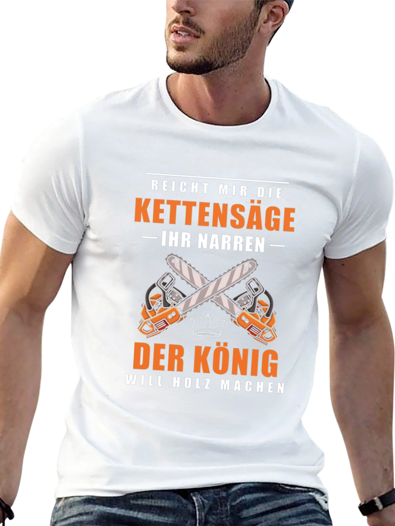 Der Konig Chainsaw T-Shirt - Woodworker