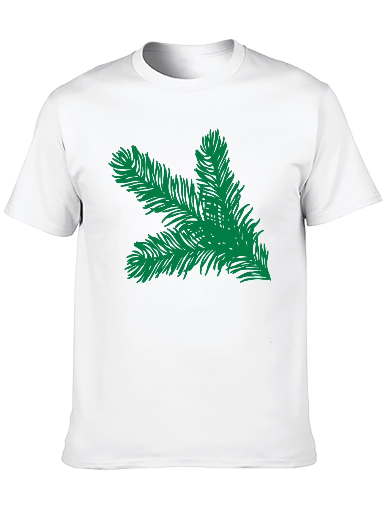 Evergreen Branch Graphic Tee - Black Unisex Shirt