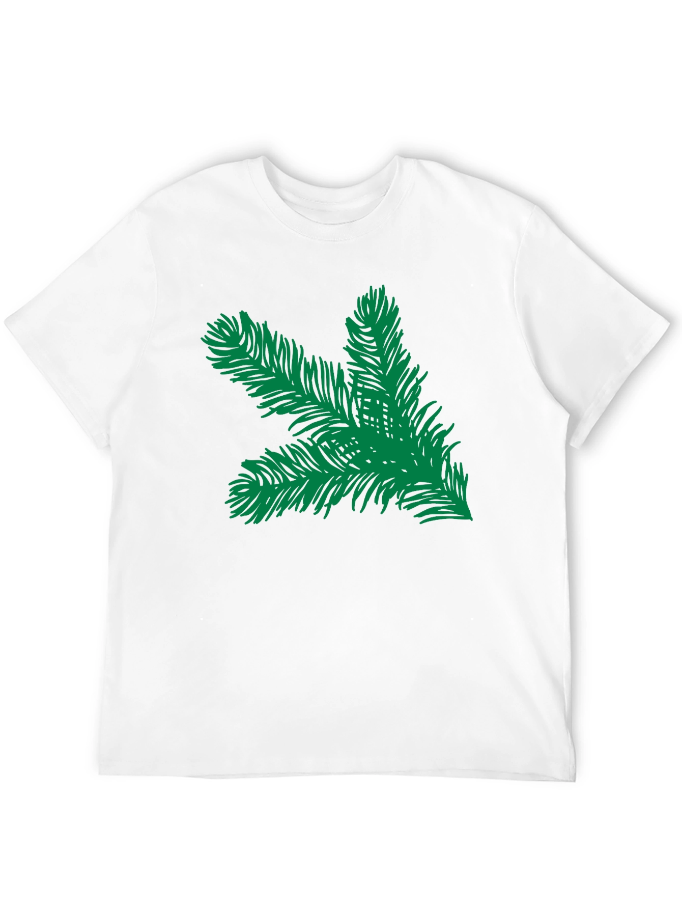 Evergreen Branch Graphic Tee - Black Unisex Shirt