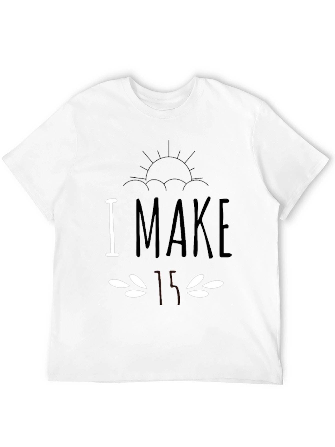 Humorous I Make Faces Black T-Shirt